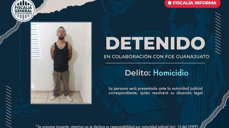 Detienen en Querétaro a uno de los presuntos responsables de la masacre en Apaseo El Alto