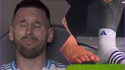 El jugador argentino fue captado por las cámaras cuando lloraba desconsoladamente