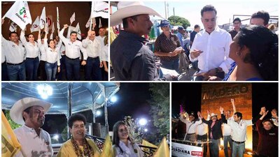 Los candidatos a gobernador de Coahuila iniciaron su campaña la madrugada de este 2 de abril