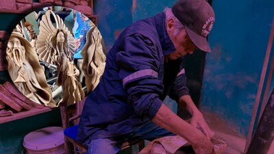 Cada nacimiento tiene que llevar al menos 11 piezas en barro; todo se hace a mano