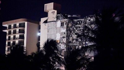 Un edificio se derrumbó en la madrugada del jueves 24 de junio en la zona de Surfside, Miami.