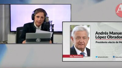 El próximo presidente de México llamó a Carmen Aristegui para felicitarla por su regreso a la radio