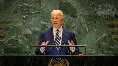 Este discurso sería el último del estadounidense como presidente del organismo