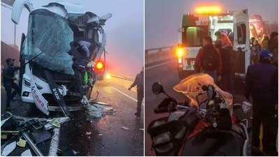 El impacto ocurrió por la falta de visibilidad a causa de la lluvia y la niebla