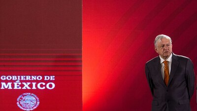 López Obrador durante la conferencia mañanera de este viernes