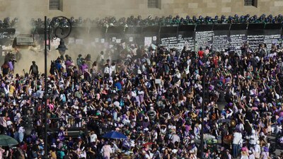 Las protestas por el Día de la Mujer tienen como consigna una vida libre de violencia de género