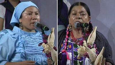 Durante la 'Elección de la Diosa Centéotl 2024' hubo protestas y reclamos