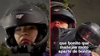 VIDEO: Conductora de moto por aplicación muestra acoso de su pasajero