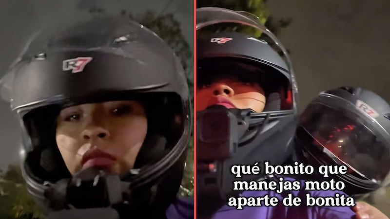 VIDEO: Conductora de moto por aplicación muestra acoso de su pasajero