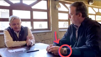 El canciller robó cámara por aparecer con un lujoso reloj en un video con el presidente