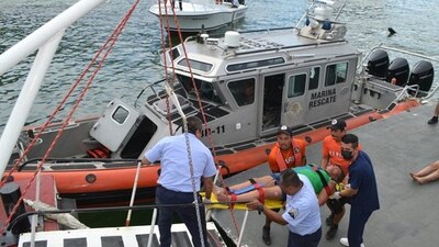 Los turistas fueron trasladados a un hospital cercano