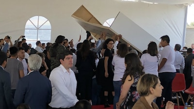 Esto ocurrió durante un evento de la Secretaría del Trabajo en Pachuca
