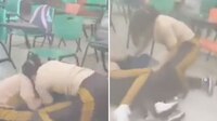 VIDEO: Niñas de secundaria pelean a golpes y compañeras las incitan a ‘matarse’