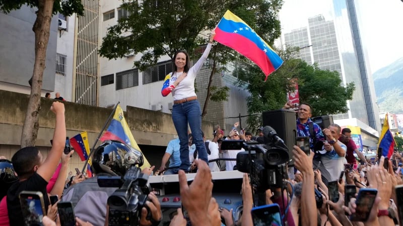 “Llegó la hora de la libertad”: Corina Machado tras la aprehensión de Maduro