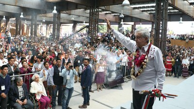 AMLO visitó Oaxaca este fin de semana para anunciar proyectos sociales en la entidad