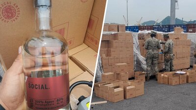 Fueron 7 mil 200 botellas de mezcal artesanal