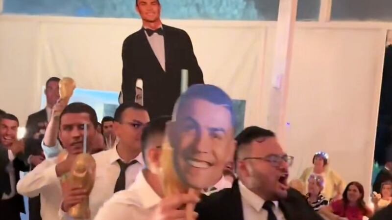 Así fue la boda con temática de Cristiano Ronaldo que se hizo viral en redes