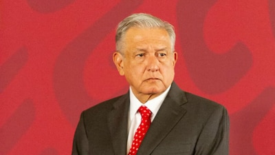 López Obrador en Palacio Nacional