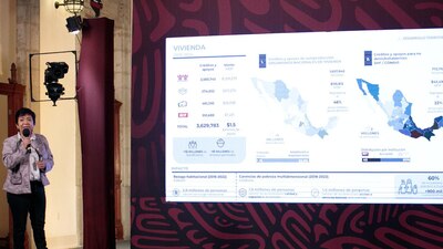 Explicó que se han otorgado 3 millones 629 mil 783 créditos de vivienda