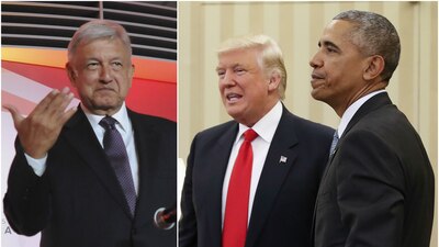 López Obrador aplaudió la disposición de Obama de trabajar con Trump pese a sus diferencias