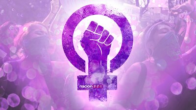 La brillantina morada se ha vuelto un nuevo símbolo de lucha entre las mujeres