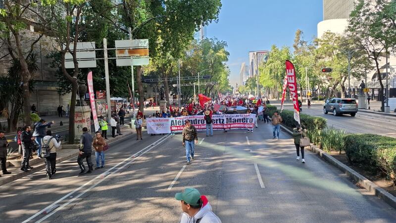 Protesta por tarifas eléctricas justas genera caos en Reforma