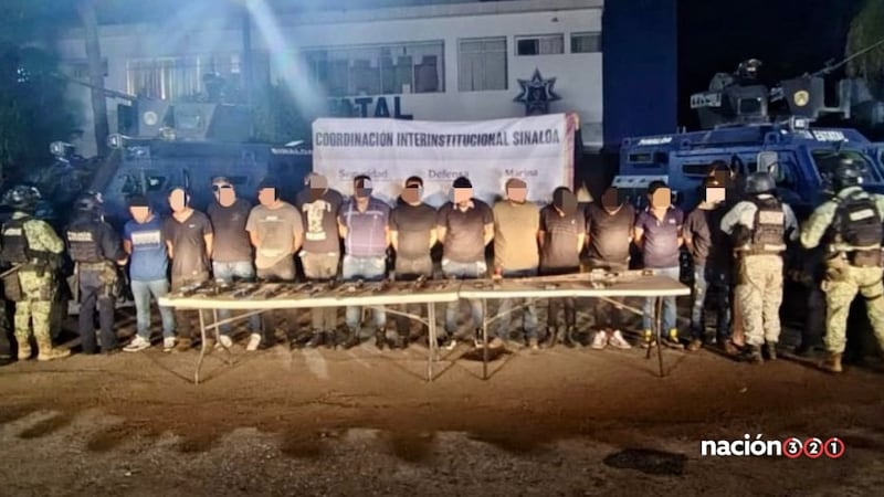 Detienen en Sinaloa al ‘L-12’ y a otros 14 generadores de violencia