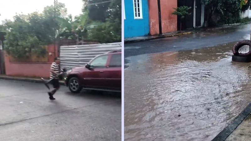 VIDEO: Veracruzanos captaron momento exacto en el que comenzó la inundación en Poza Rica