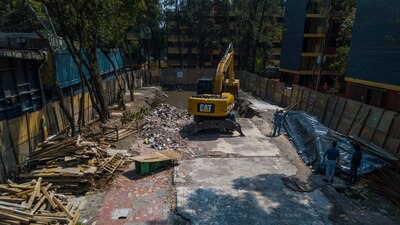 Así luce el multifamiliar que colpasó el 19 de septiembre de 2017 tras registrarse un sismo magnitud 7.2