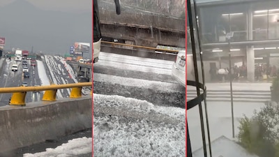 GALERIA: Granizada pinta de blanco colonias de la GAM; daños e inundaciones por intensa tormenta