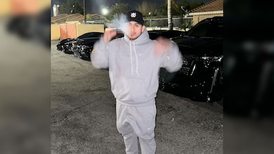 El cantante aprovechó para promocionar su nuevo disco