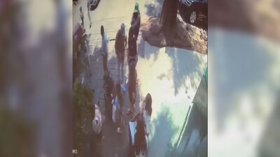 Los hechos quedaron registrados en cámara de seguridad