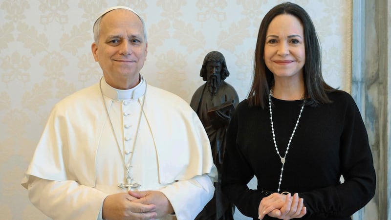 El Papa León se reúne con María Corina; le pide que Venezuela siga siendo independiente