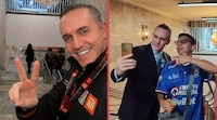 ¿La hizo con IA? Adrián Rubalcava desata polémica por foto en candelabros del Metro Hidalgo