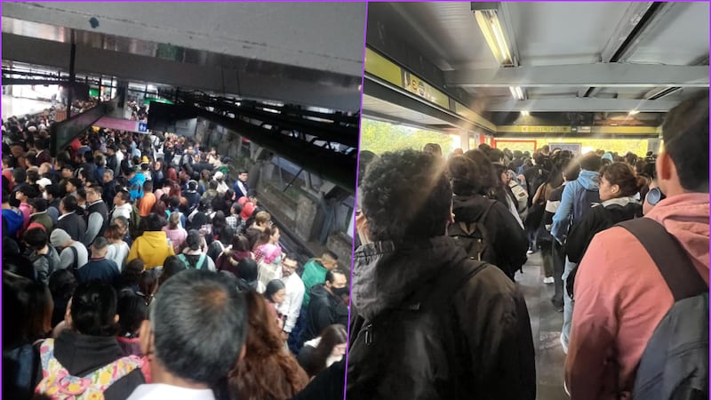 Caos en el Metro; la Línea 3 no avanza y la 7 presenta humo