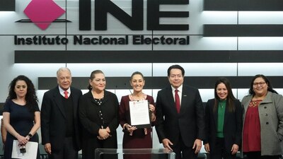 Se convirtió oficialmente en la candidata presidencial de la coalición 'Sigamos Haciendo Historia',