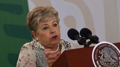 La canciller recordó que el 26% de la población de Texas es de origen mexicano