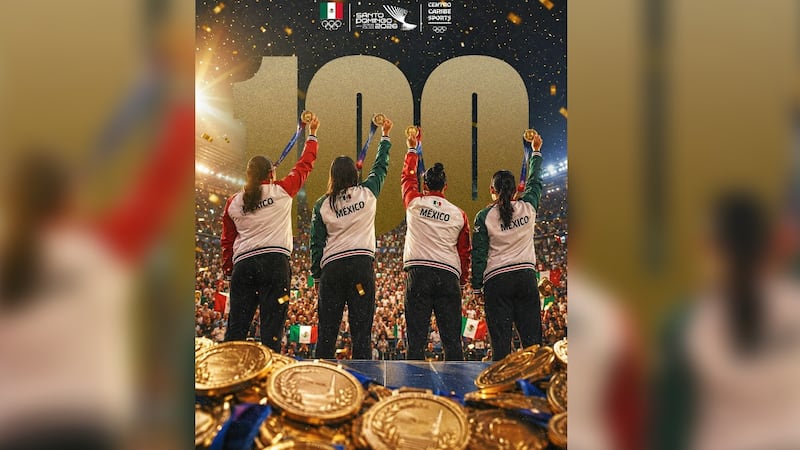 México llega a 100 medallas de oro en los Juegos Centroamericanos y del Caribe 2026