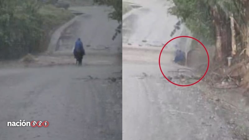 VIDEO: Captan momento exacto en que un hombre y su caballo son arrastrados por las lluvias