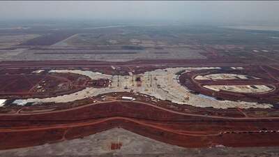 La construcción del nuevo aeropuerto sigue avanzando