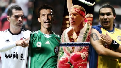 Rafa Márquez (izq.) no ha sido el único atleta relacionado con el narco en el país