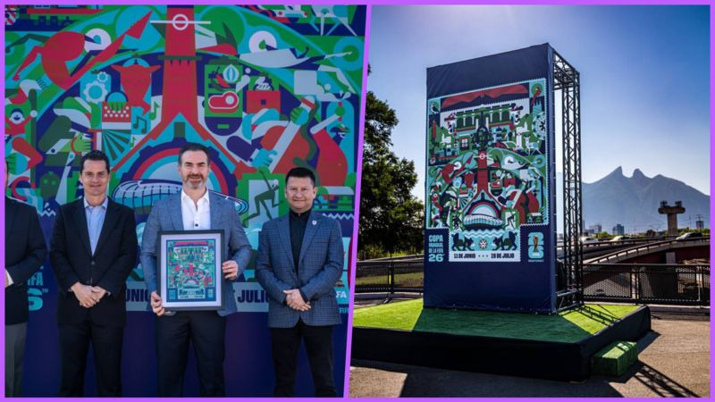 Monterrey revela póster oficial para el Mundial FIFA 2026