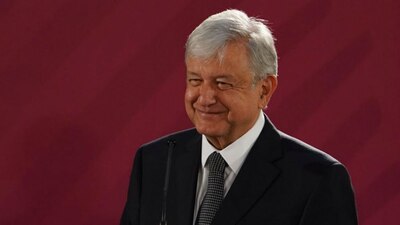 El presidente de México durante su primera conferencia matutina