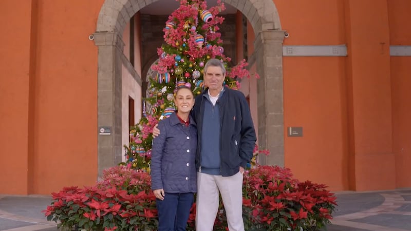 “Lo más importante es el amor por la familia”: Sheinbaum envía mensaje navideño con Jesús Tarriba