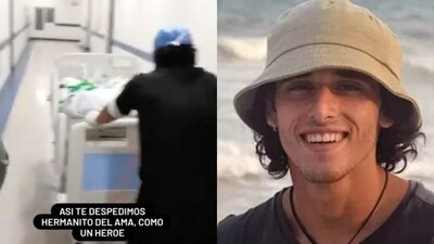 En un video, se observa el momento en que Benjamín entra al quirófano, mientras personal médico aplaude