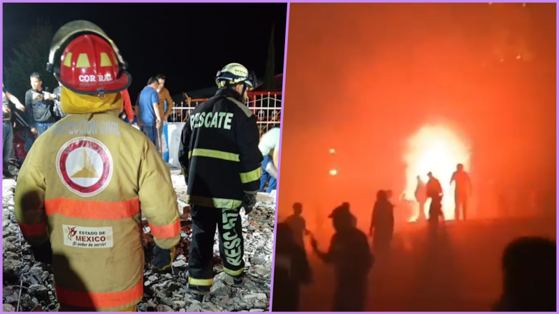 Sube a 10 el número de muertos por la explosión pirotécnia en Temascalcingo, Edomex