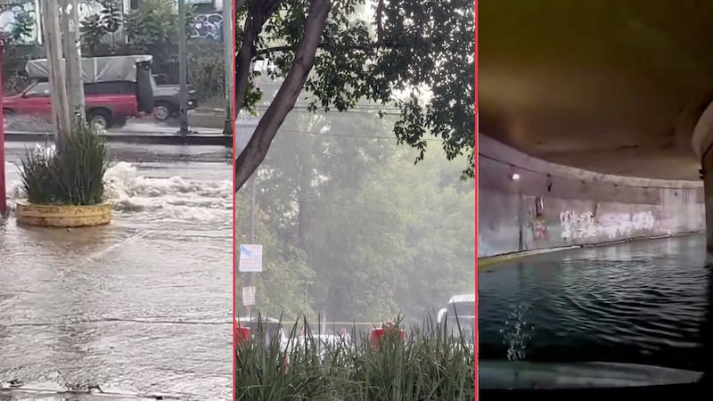 ¡Caos por la lluvia! Encharcamientos colapsan vialidades de CDMX; estas son las más afectadas