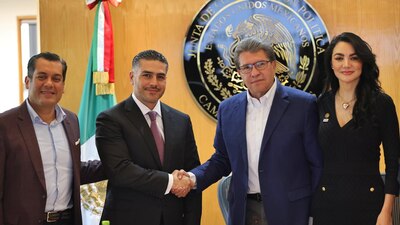 El titular de Seguridad fue recibido por miembros de la Jucopo en la Cámara de Diputados