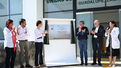 Fue lo que Sheinbaum mostró en sus discurso en Zacatecas, al inaugurar clínica del IMSS