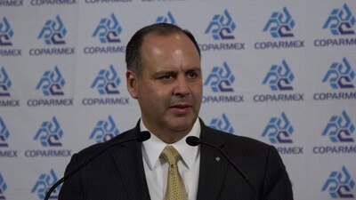 Gustavo de Hoyos, presidente nacional de la Coparmex